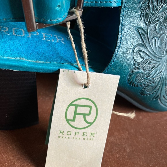 Roper Wear Of The West | Turquoise Mules - Picture 11 of 12